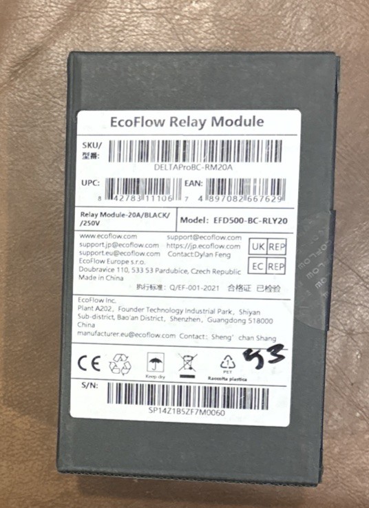 EcoFlow – 20A Relay Module (#RM20A) – Smart Home Panel – Brand New