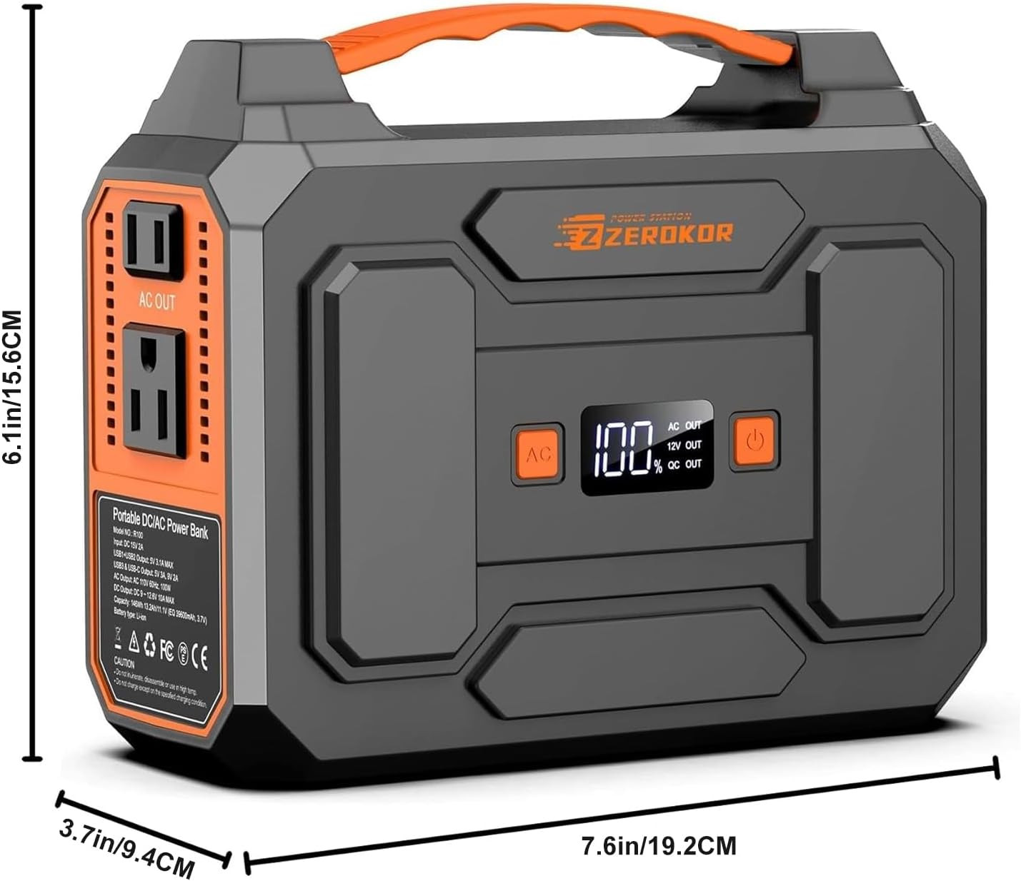 Portable Solar Power Station Generator 100W,Portable Power Bank 65W with 110V AC