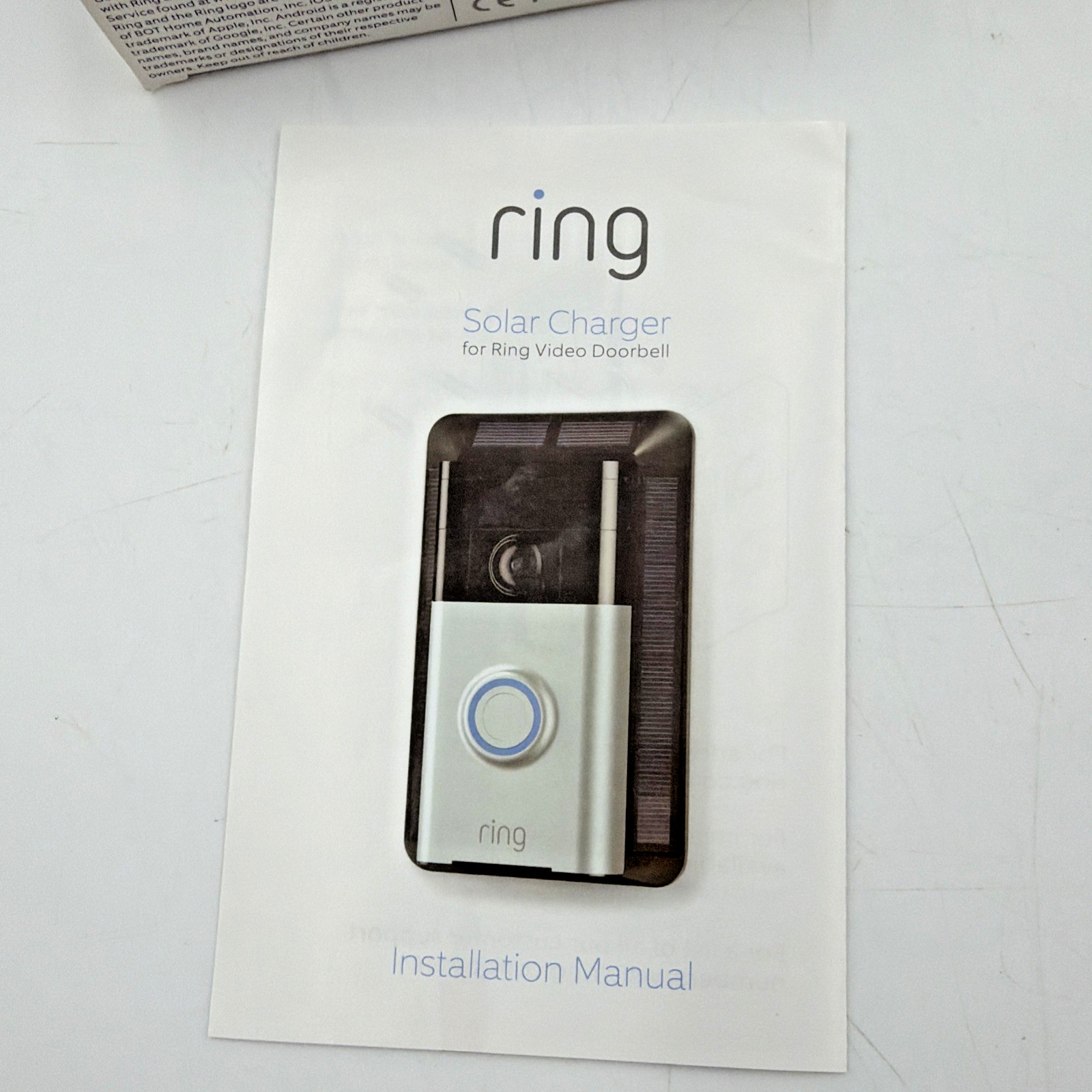 Ring Video Doorbell Solar Charger 1st Gen Doorbell Not Included FAST FREE SHIP!