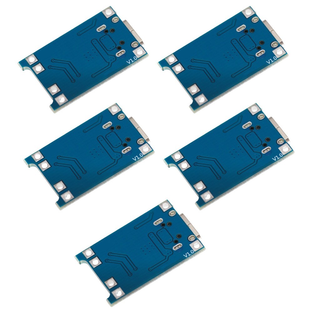 USB 5V 1A Lithium Ion Charging Board Module 5 Pack Work Temp 10C to 85C