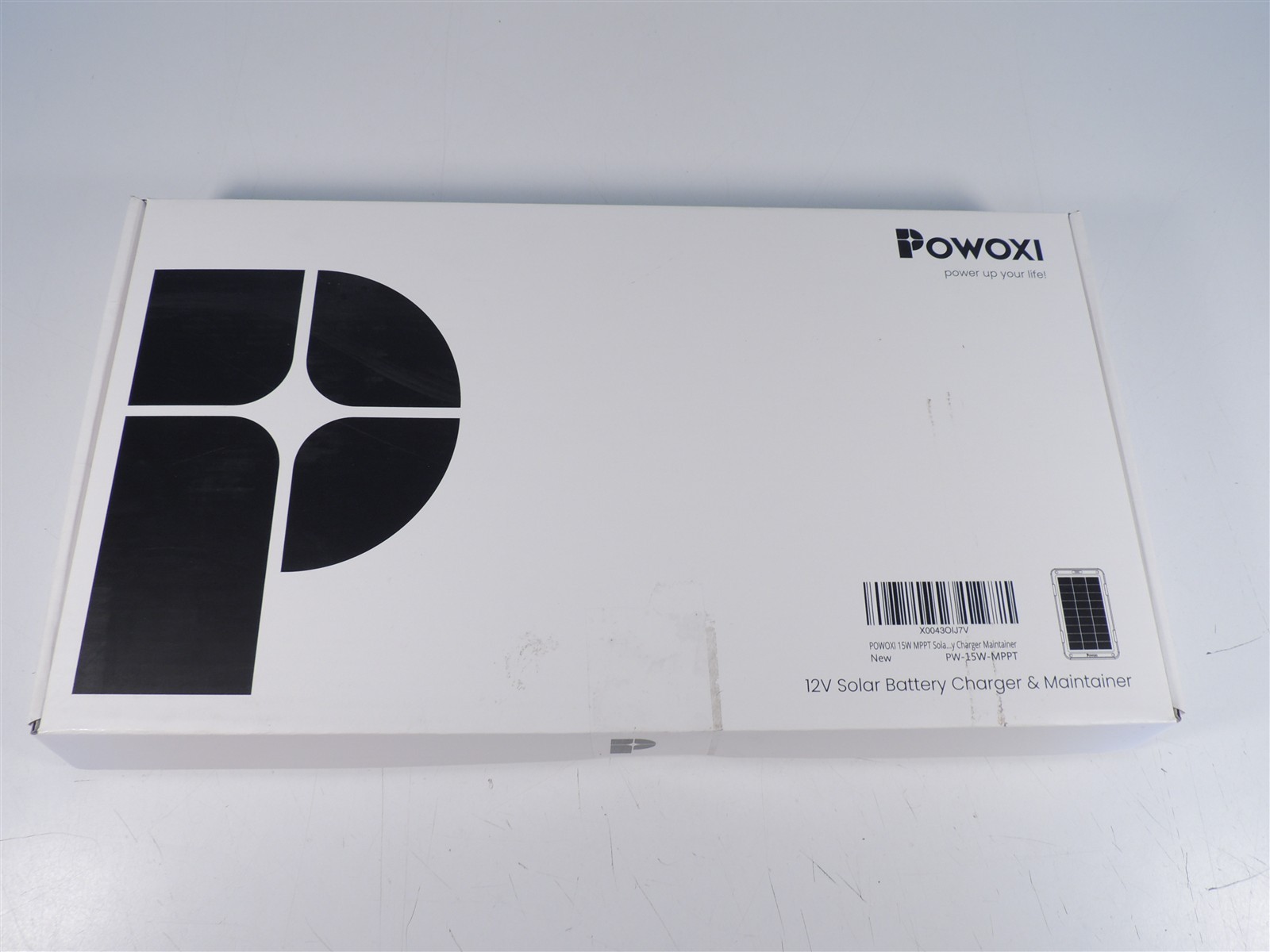 Powoxi 15W 12V Solar Battery Charger & Maintainer PW-15W-MPPT New Opened Box
