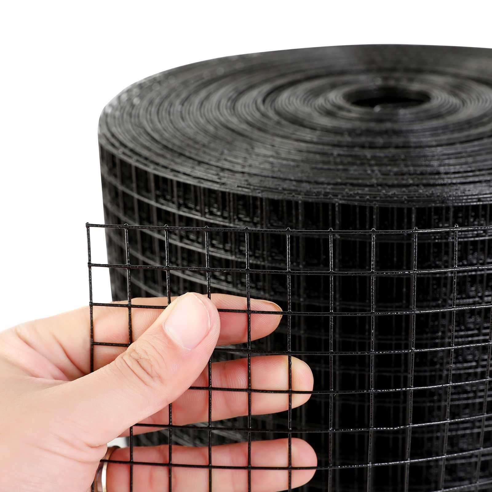 8in x 100ft Solar Bird Guard PVC-Coated Galvanized Wire Mesh, 1/2″ Grid