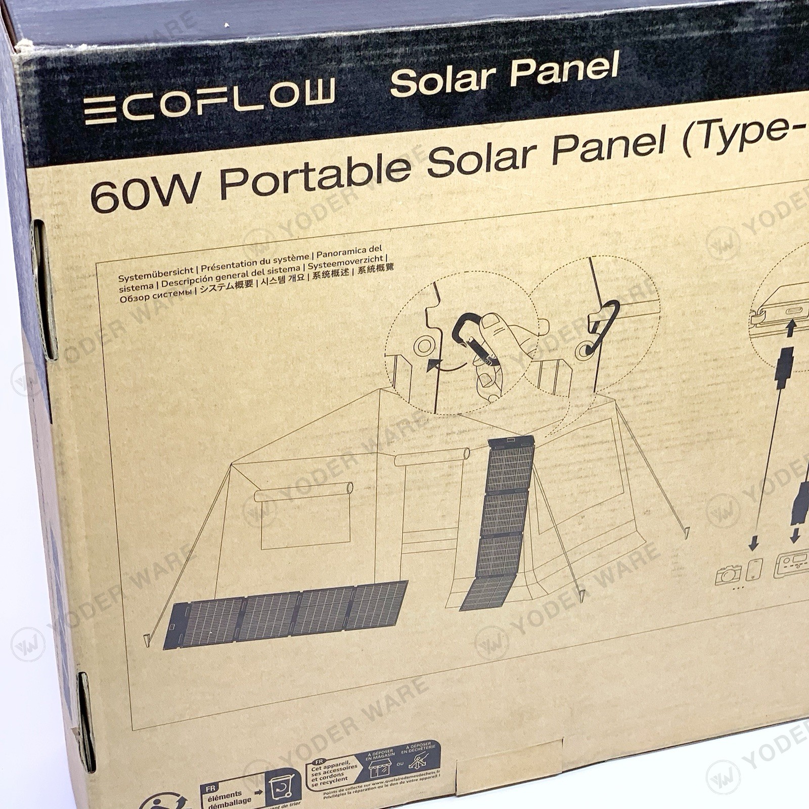 EcoFlow 60W Portable Solar Panel Type-c EFSOLAR60-TYPE-C Foldable Brand NEW