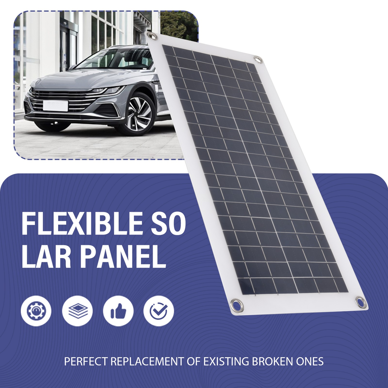 15W Solar Panel 12-18V Solar Cell Solar Panel for Telef9678