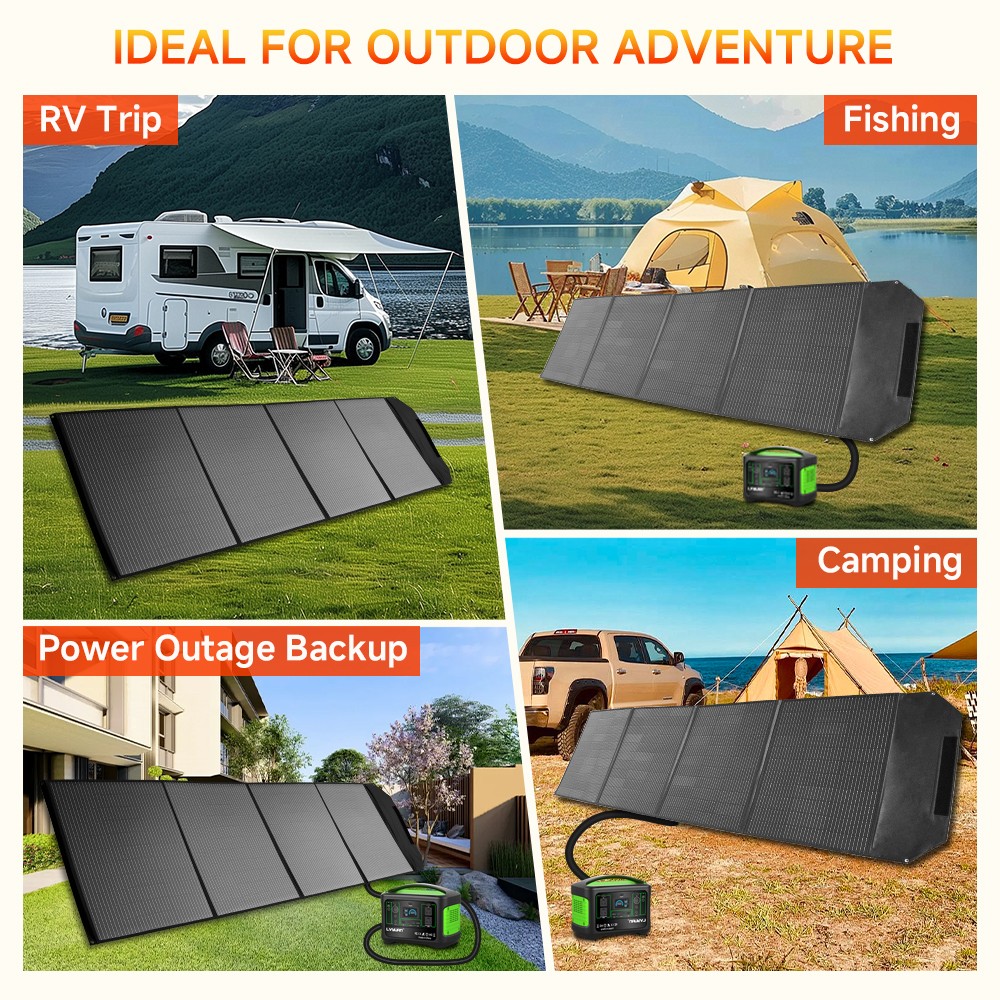 Solar Panel 300W Portable Foldable Off Grid Emergency Home Camp RV Van Travel