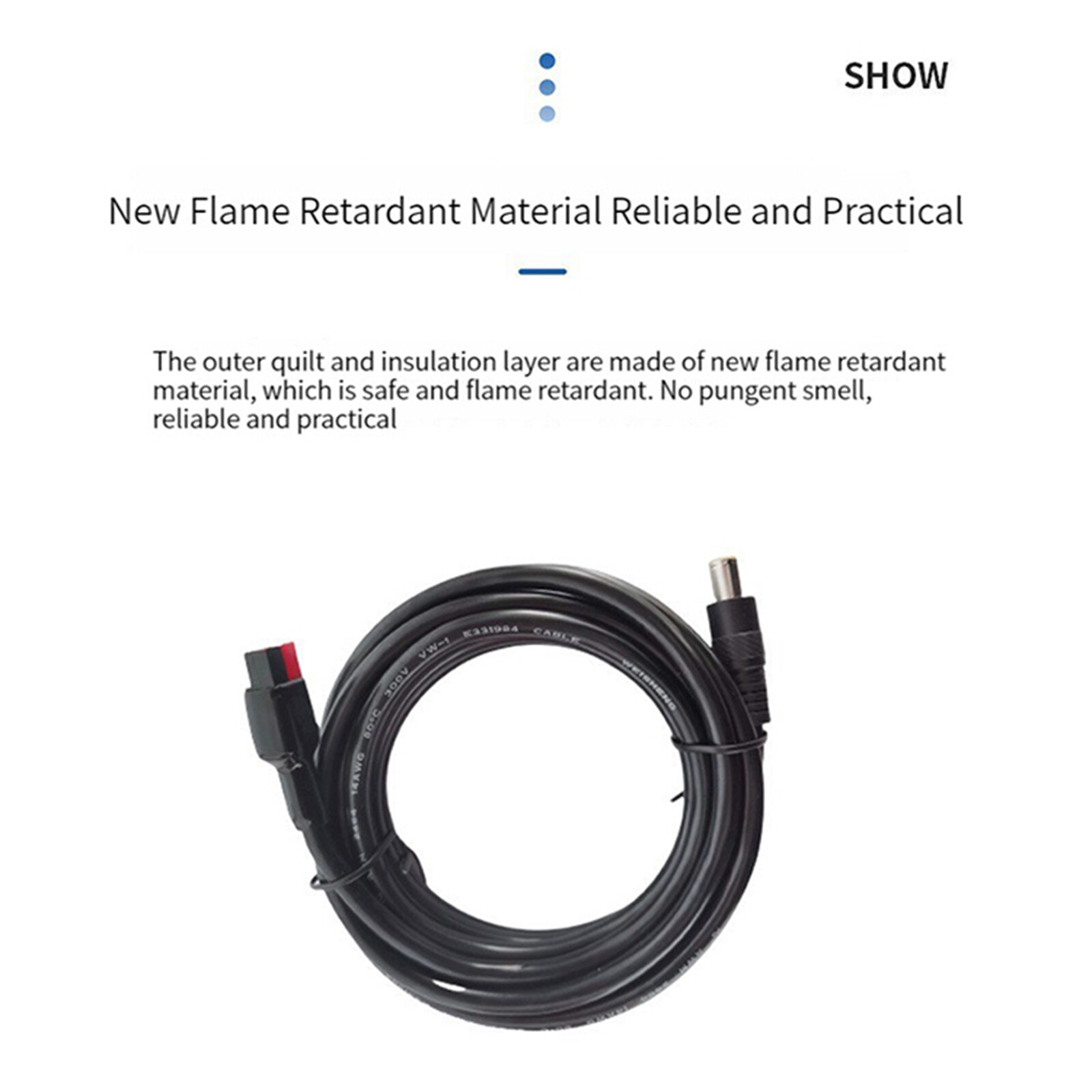 14AWG DC8MM Male to Power Cable Adapter 45A DC7909 Charging Cord