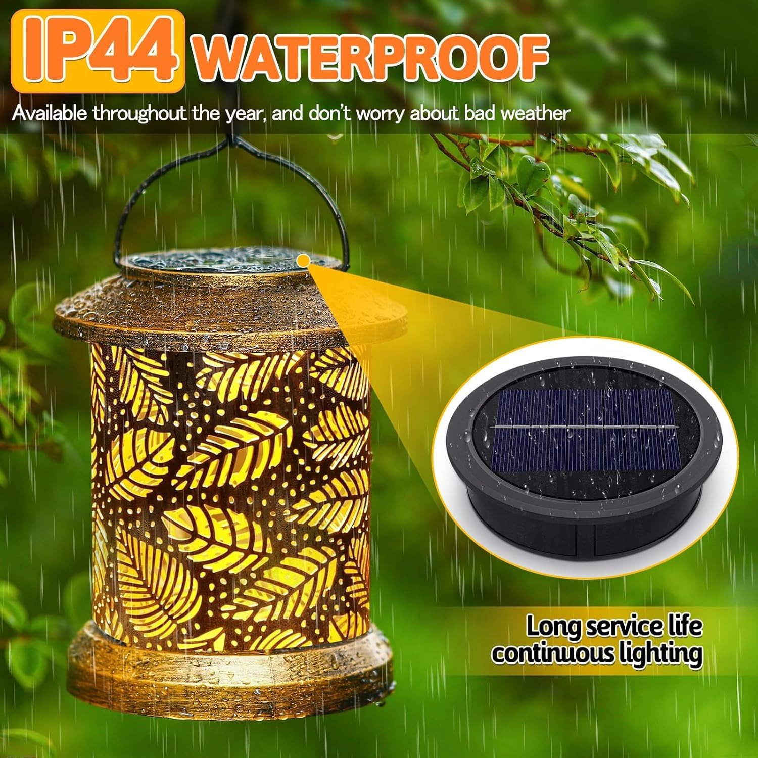 Akynite 2-Pack Large Solar Light Replacement Top, 4.13 Inch Outdoor Solar Panel