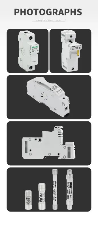 DC Fuse Holder PV DIN Rail Mounting 1000V Photovoltaic System Strings 6A-63A