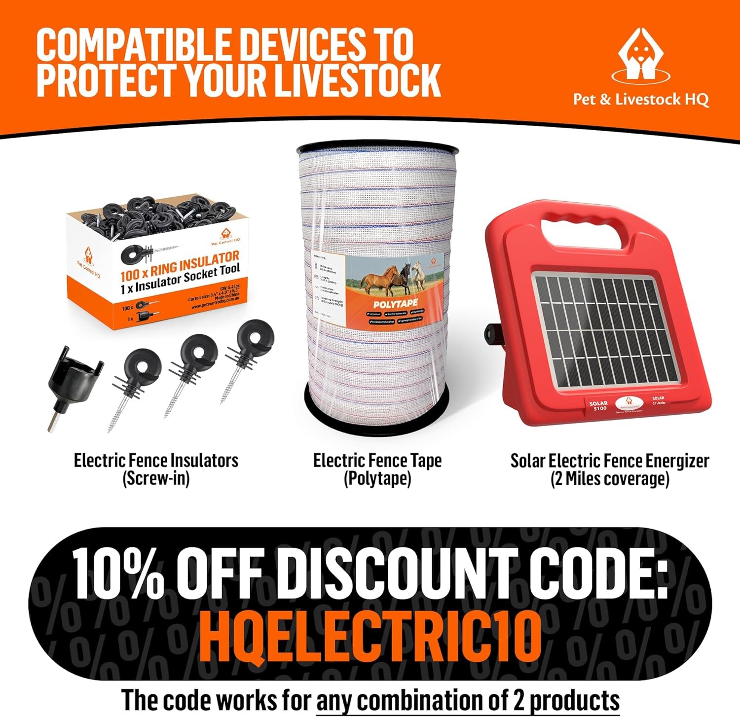5 Mile Solar Electric Fence Charger 2 Joule