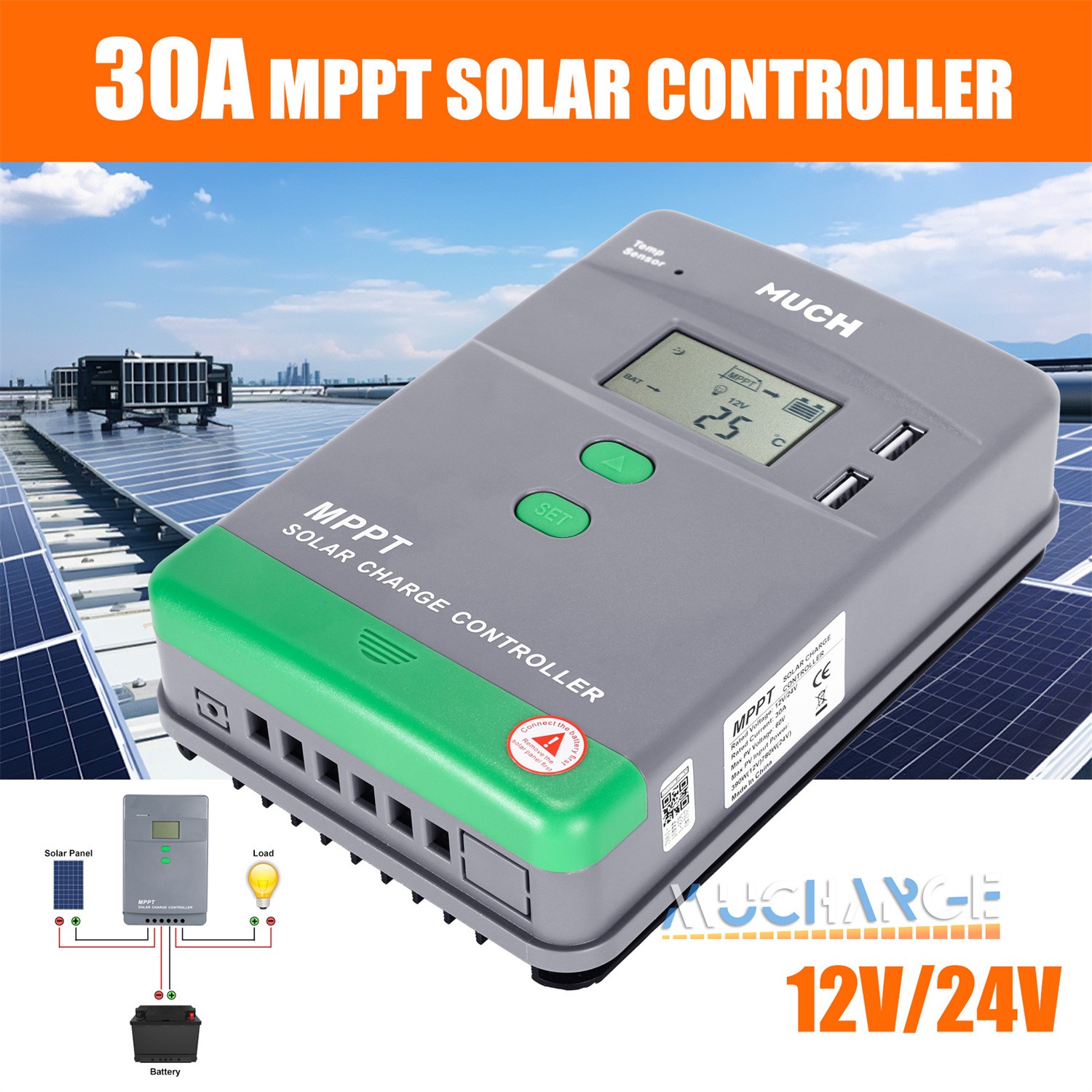 200W 400W Flexible Solar Panel Kits 12V 24V Monocrystalline for RV Camper Boat