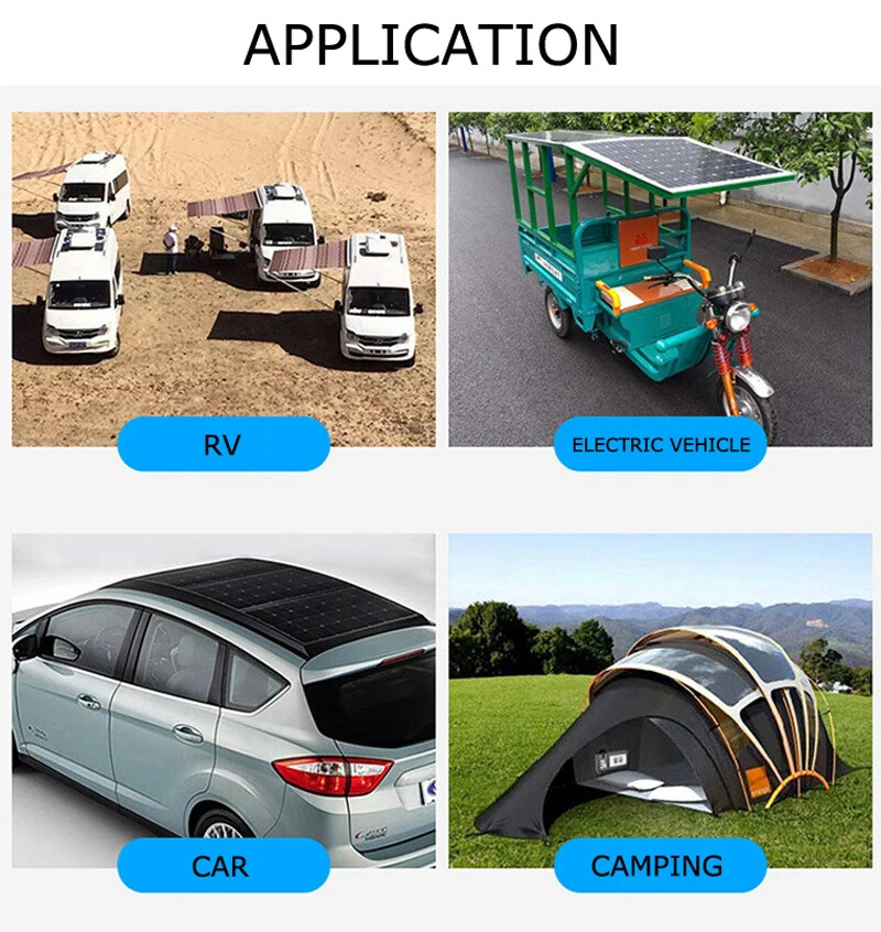 Flexible Solar Panel Mono Home Car Rooftop Camping Off-Grid Power 18V Panel 240W