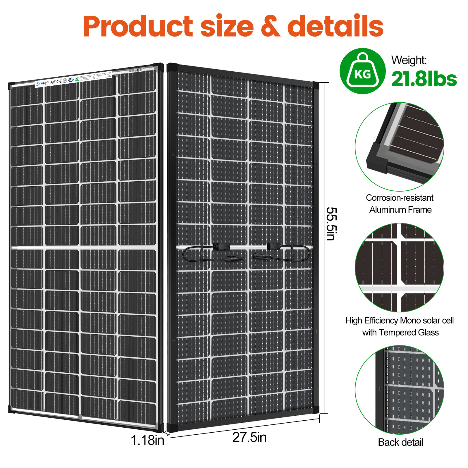 100W 200W 300W 12V Solar Panel Solar System Home Boat Charging Camp Power Carava