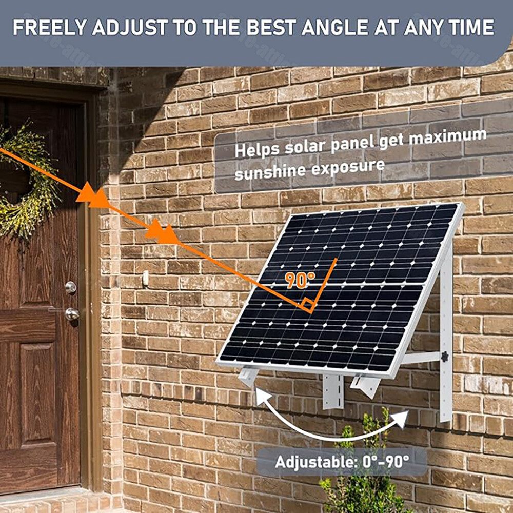 Solar Panel Tilt Mount Brackets Adjustable Angle Ground Wall Roof Boat Mounting
