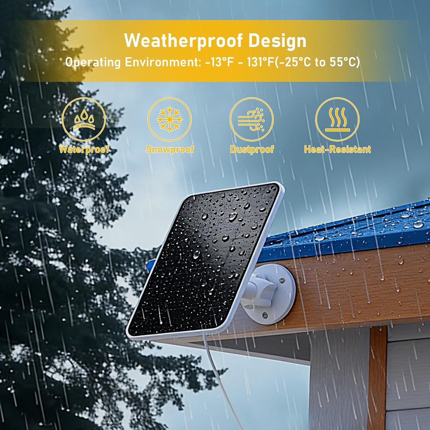 Solar Panel Charger for Arlo Essential Series,Go 2,Pro 6XL/6/5S/3,T66-12