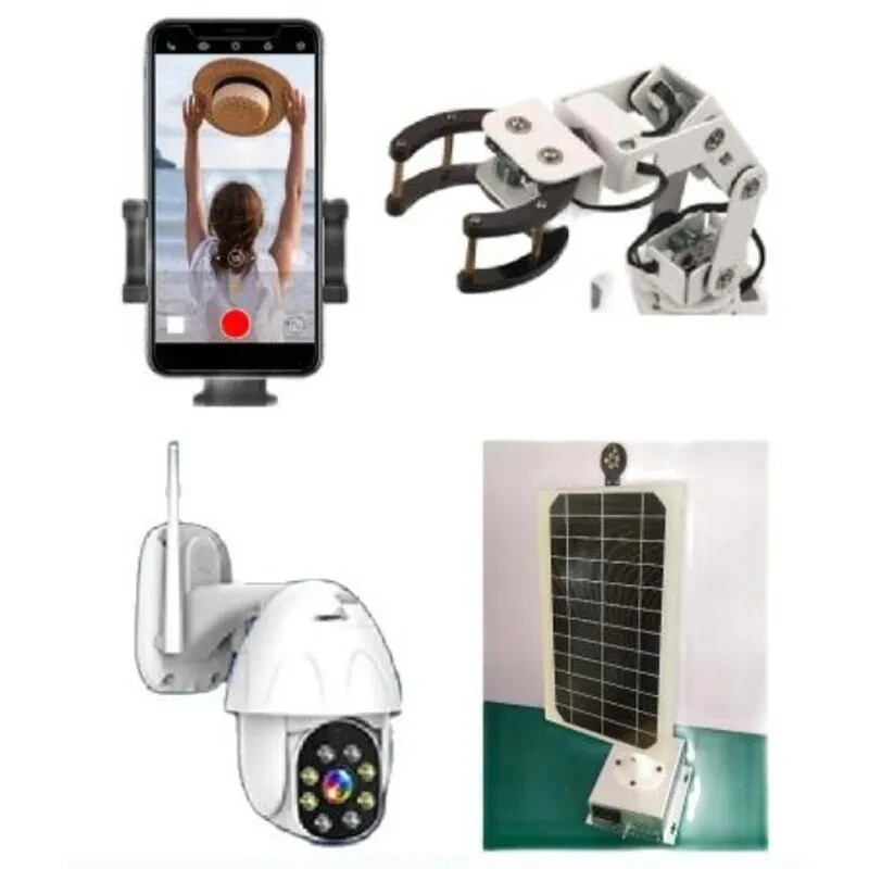 DIY DC Dual Axis Pan Tilt Solar Tracking and Monitoring Robot Heavy Load