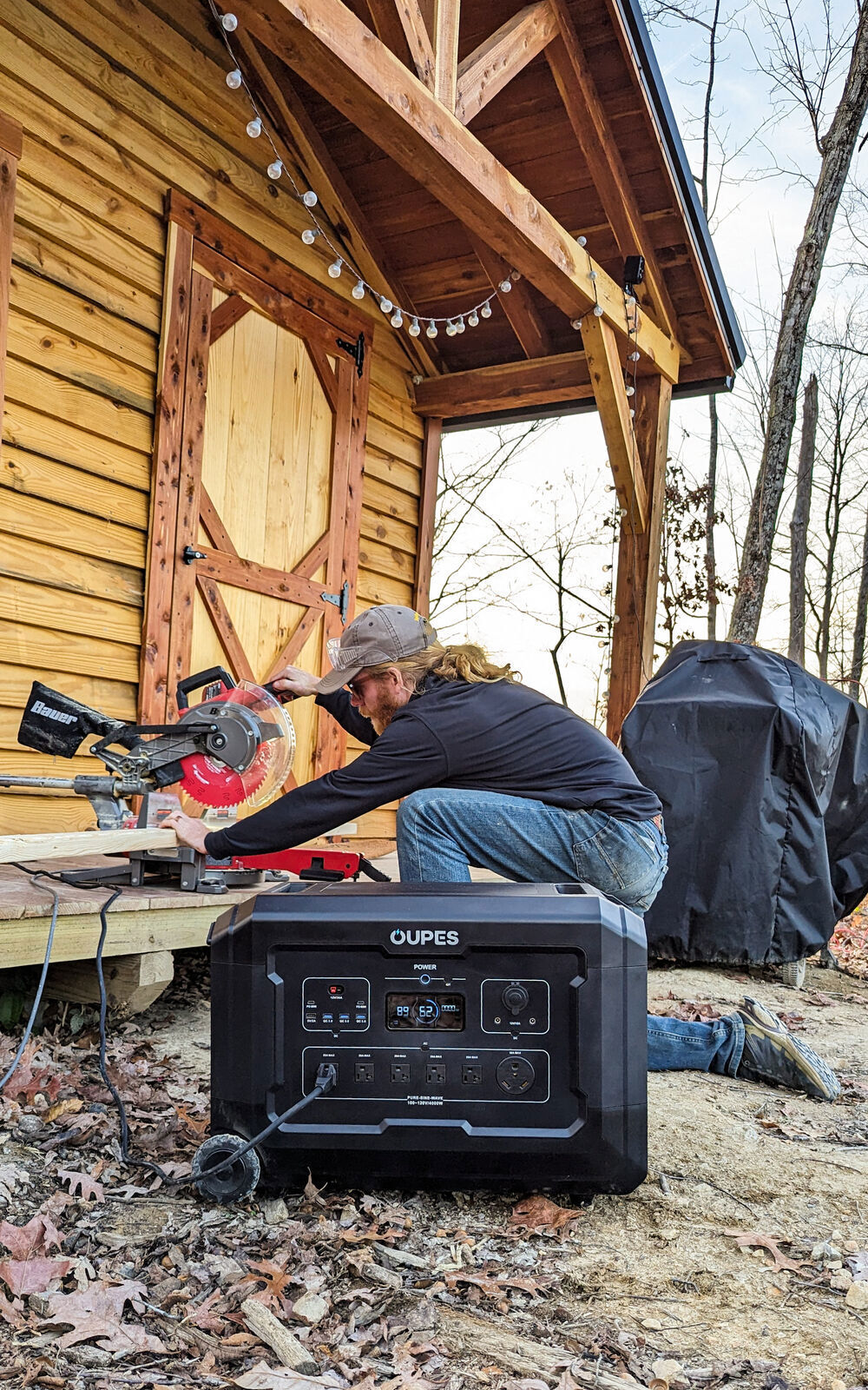 OUPES Mega 5 4000W/5040Wh Portable Power Station Solar Generator Home Backup RV