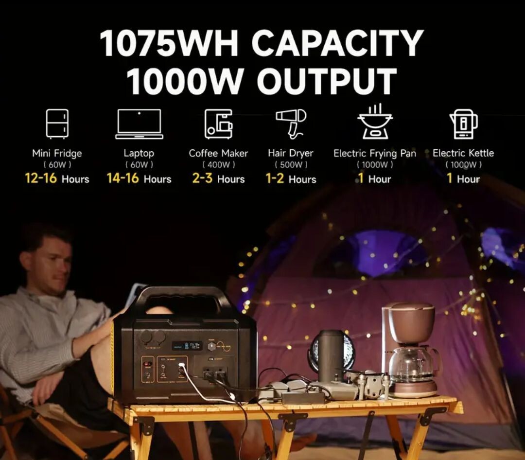 1000W Power Station Bank Emergency Power Station When you Really need it now!