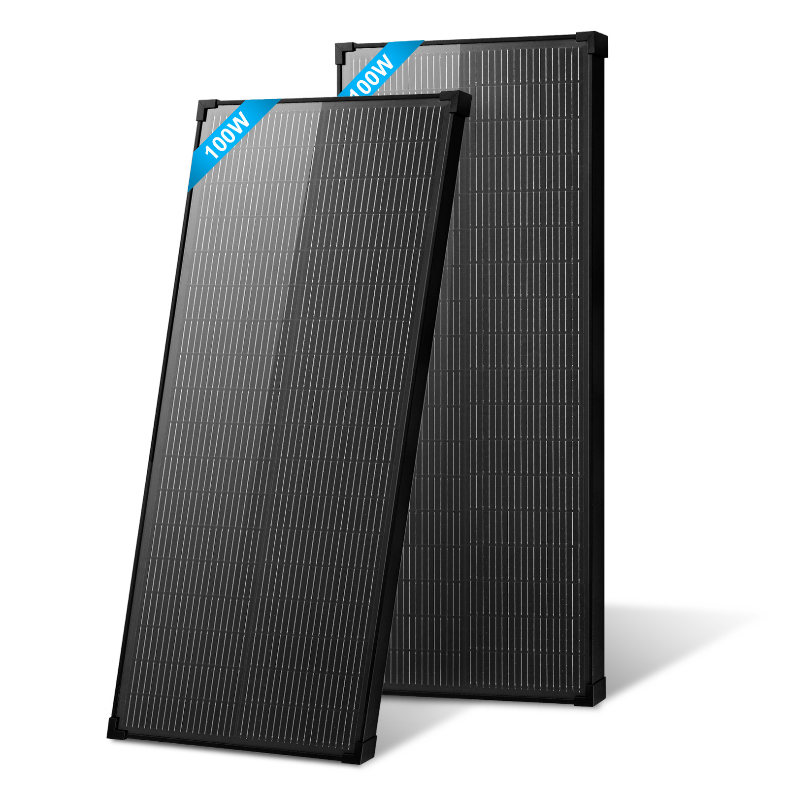 AeternaSol 200W(100W*2) Solar Panel Mono18V 18BB PV Battery Outdoor RV Off Grid