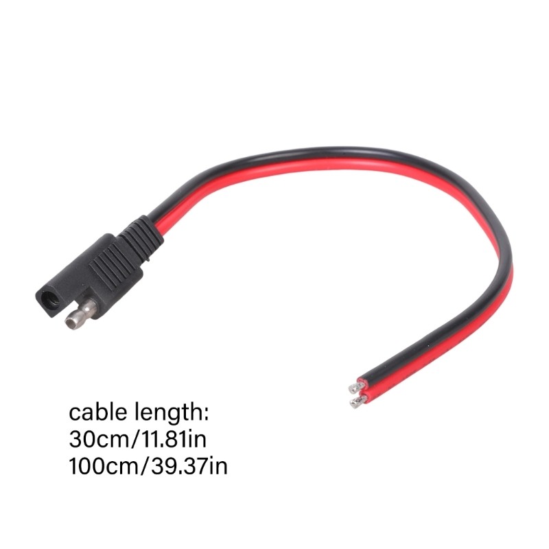 SAE to 2Pin Wire 14AWG Heavy Duty Construction Compatible for DC12/24V Systems
