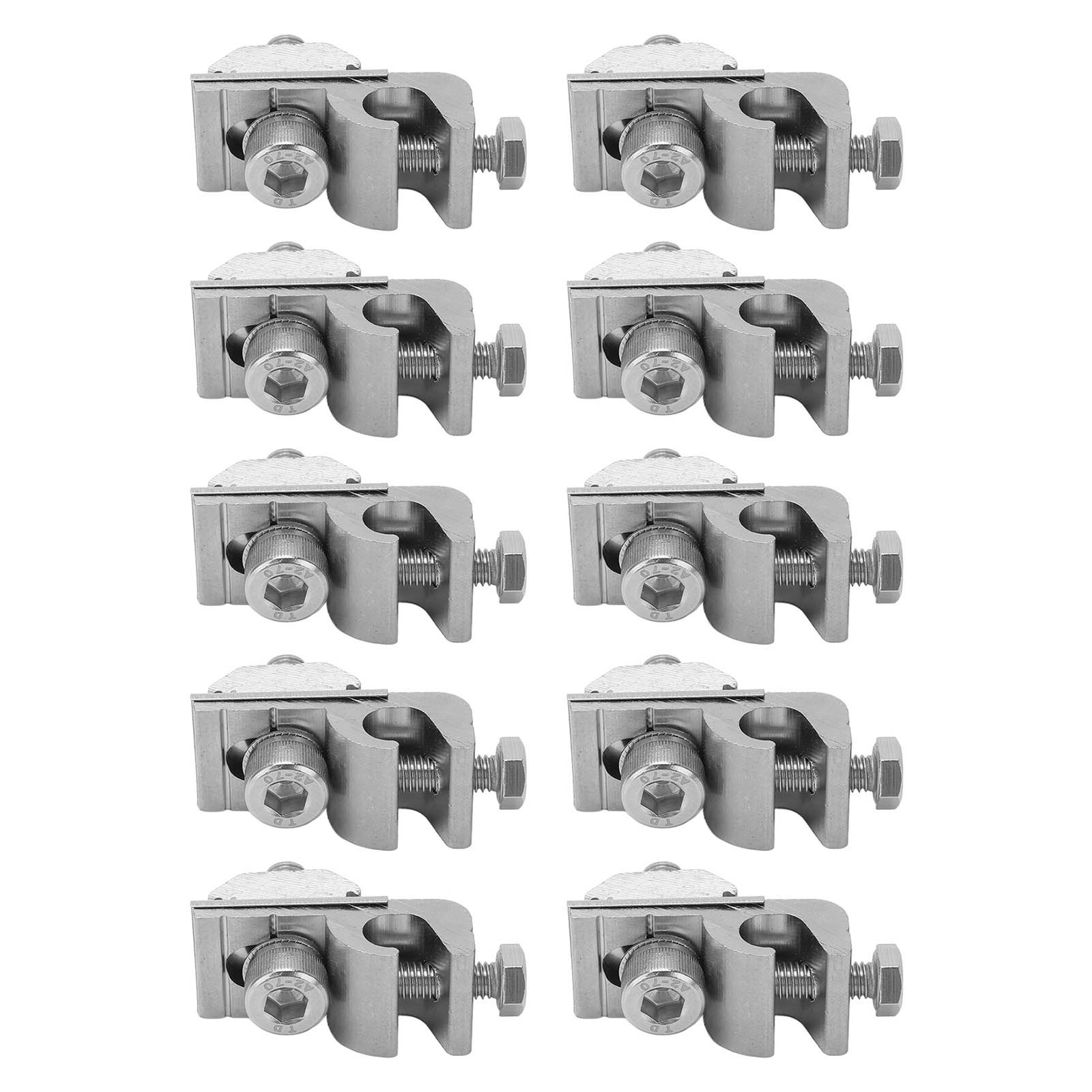 10Pcs Solar Mounting System Grounding Clip for Photovoltaic Support Parts