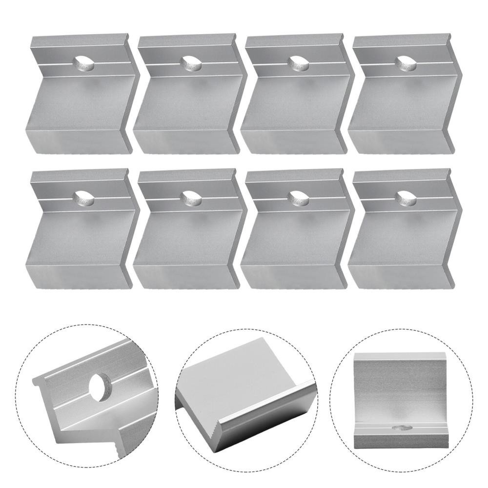 10Pcs Solar Panels Mid Clamps for Unistrut Aluminium Panel Brackets 30Mm/35Mm US