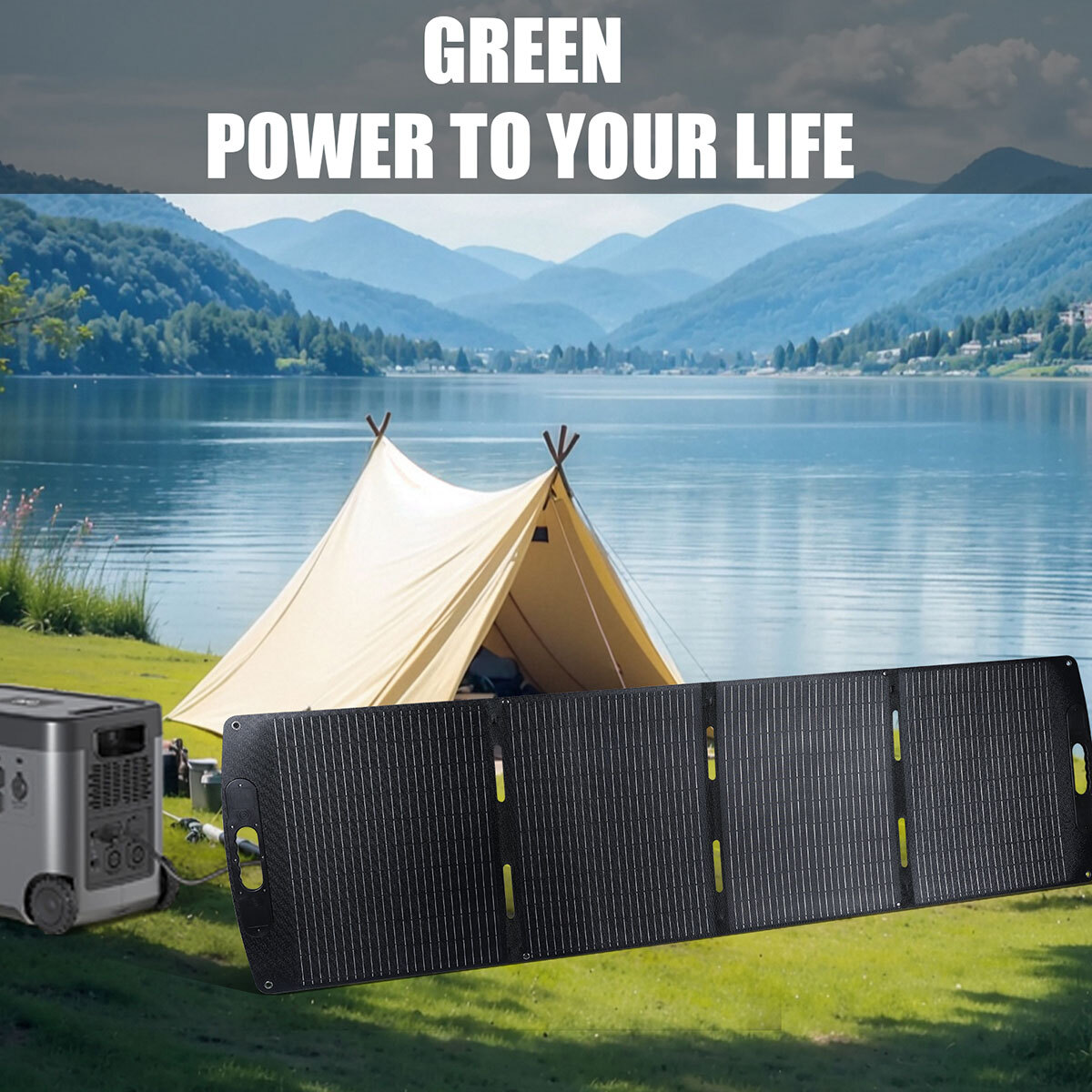 2025 NEW Solar Panel 100W 200W Foldable Solar Charger Waterproof w/ Controller