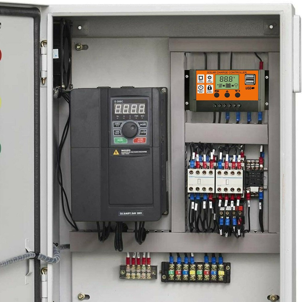 100A MPPT Solar Panel Kit Regulator Charge Controller Auto Focus Tracking 12/24V