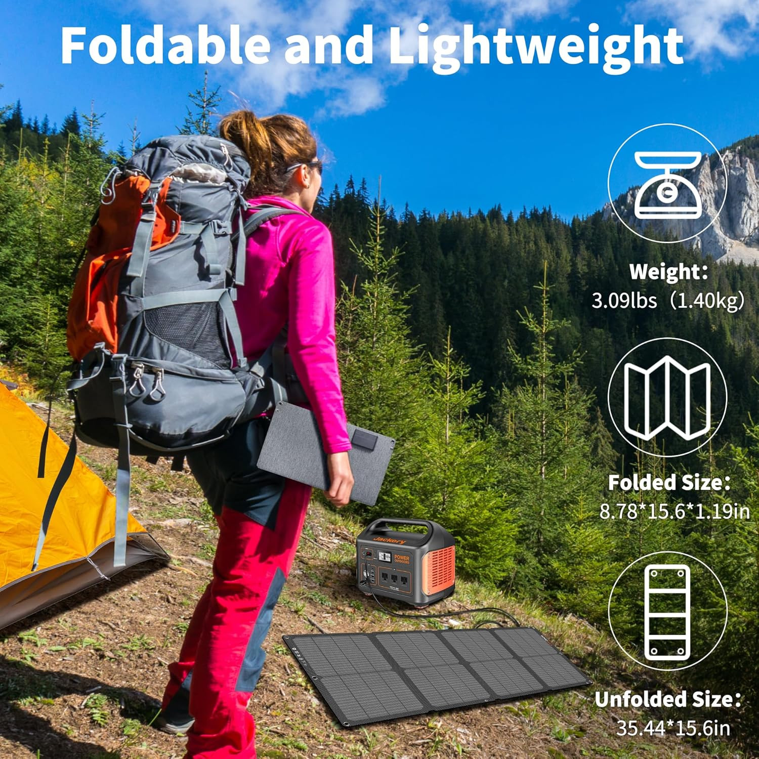 Foldable Solar Panels 60W Nextgen Portable Solar Panel Charger Kit 25% Efficienc