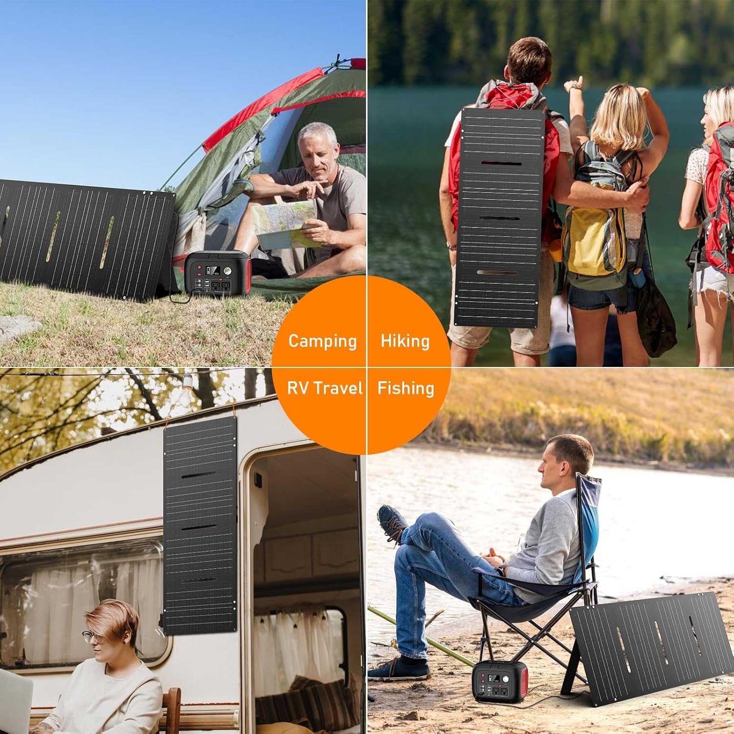 Ultimate 60W Foldable Solar Charger with 10-in-1 Connector – Perfect for Gadgets