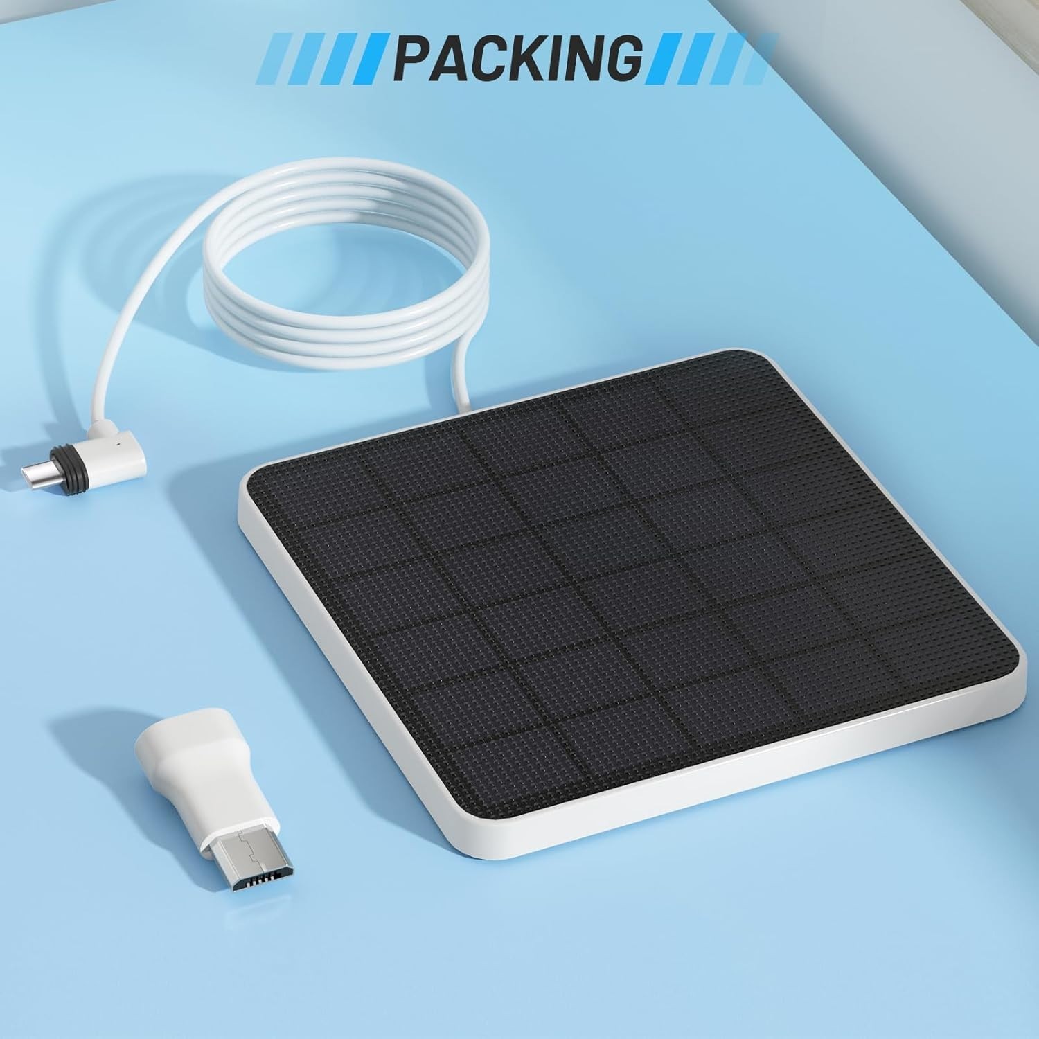 4W Solar Panel for Eufy Security Solocam S340, Weatherproof (Only Solar Panel)