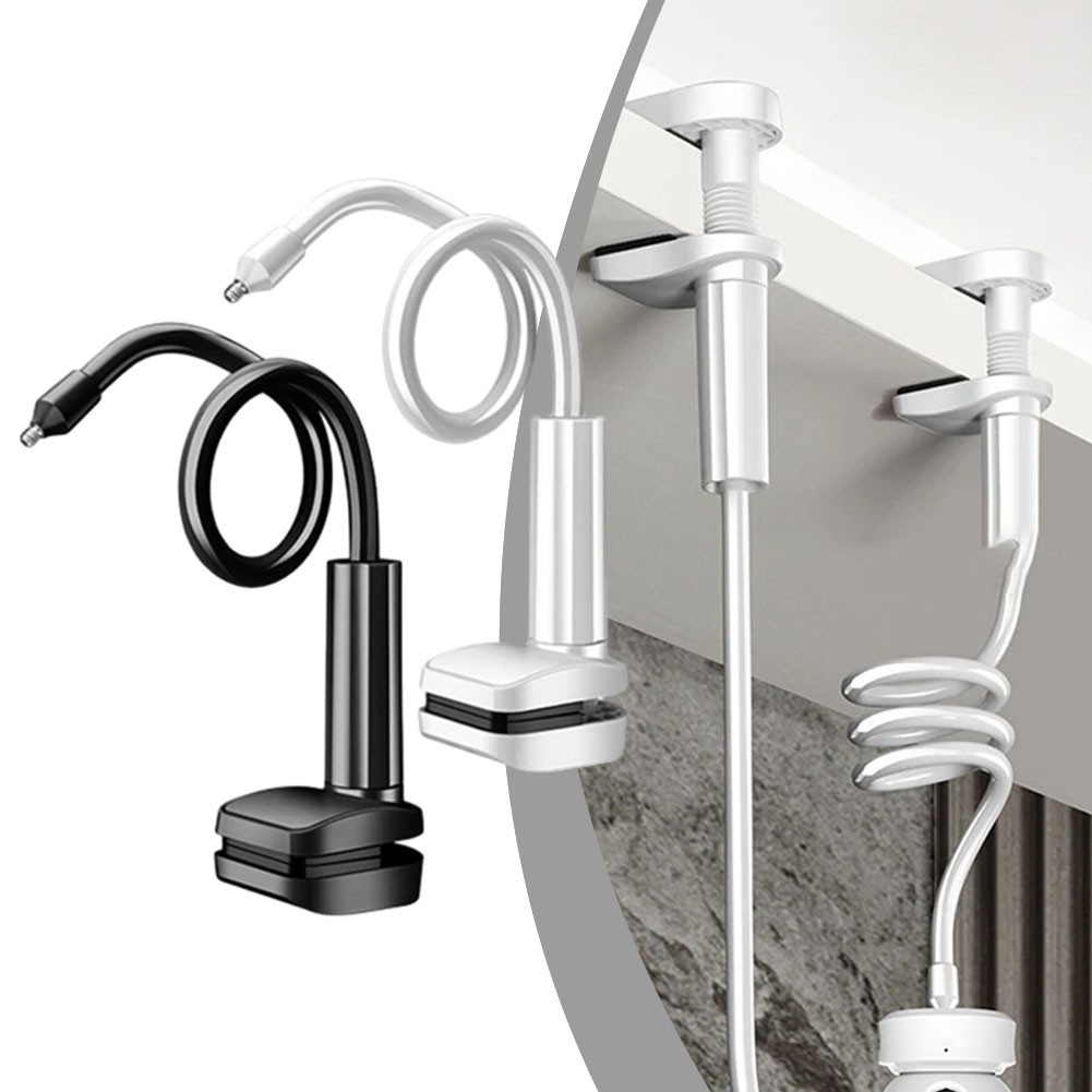 Black White Security Camera Clip Holder Cabinet Ceiling Galvanized Steel