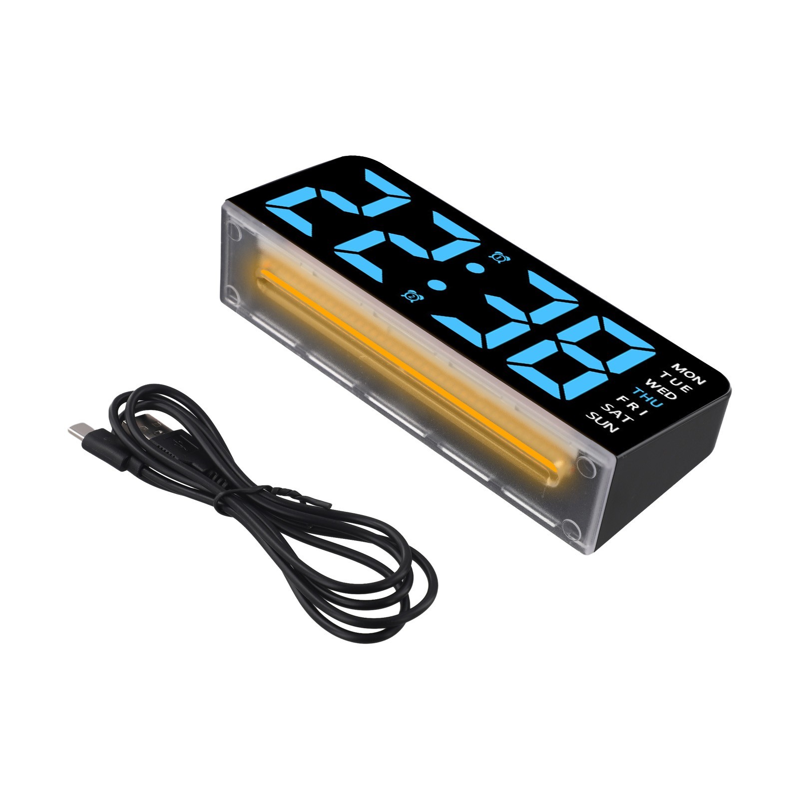 LED Alarm Clock with Clear Display and Built In Ambient Light Features