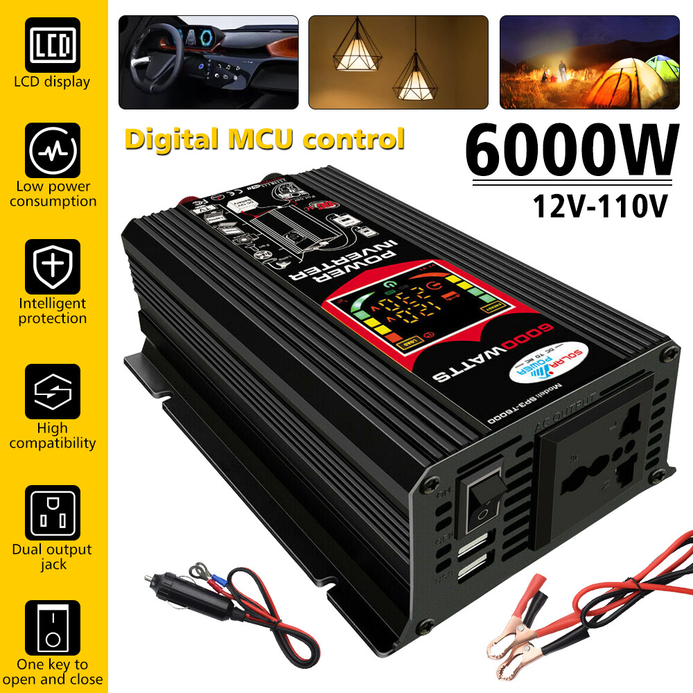 6000W Complete Generator with 400W Solar Panel Power Charger 110V Grid System US