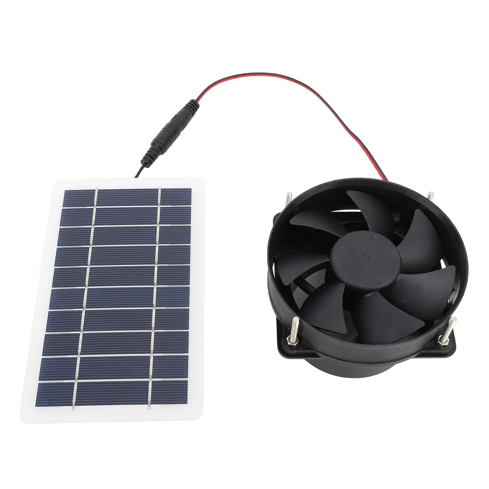 10W Solar Panel Powered Fan Kit Portable Silent Exhaust Fan For Outdoors For