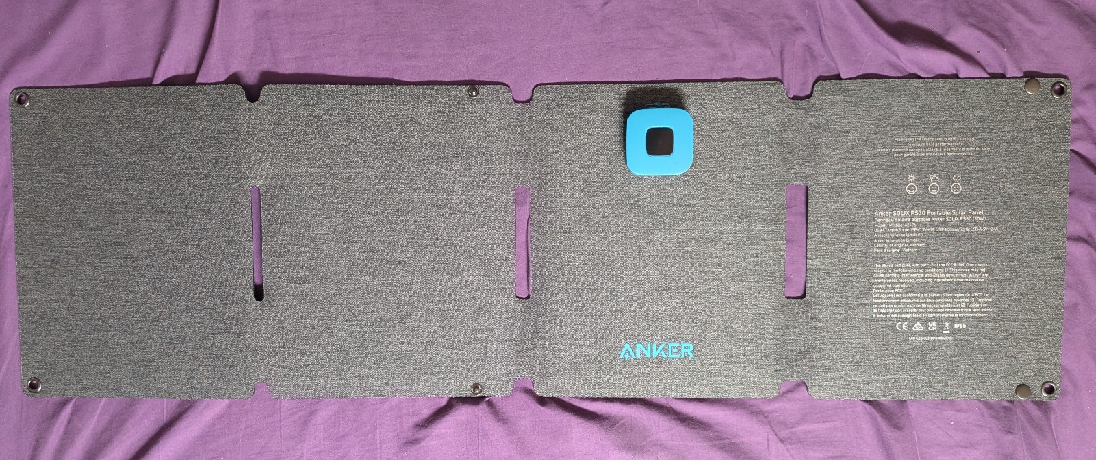 Anker Solix PS30 Solar Panel, 30W Foldable Portable Solar Charger