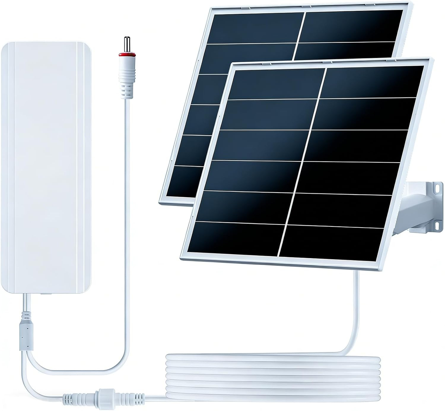 40W Solar Panel Charger Kit, Solar Panel for Security Camera 5V/12V Adjustable O
