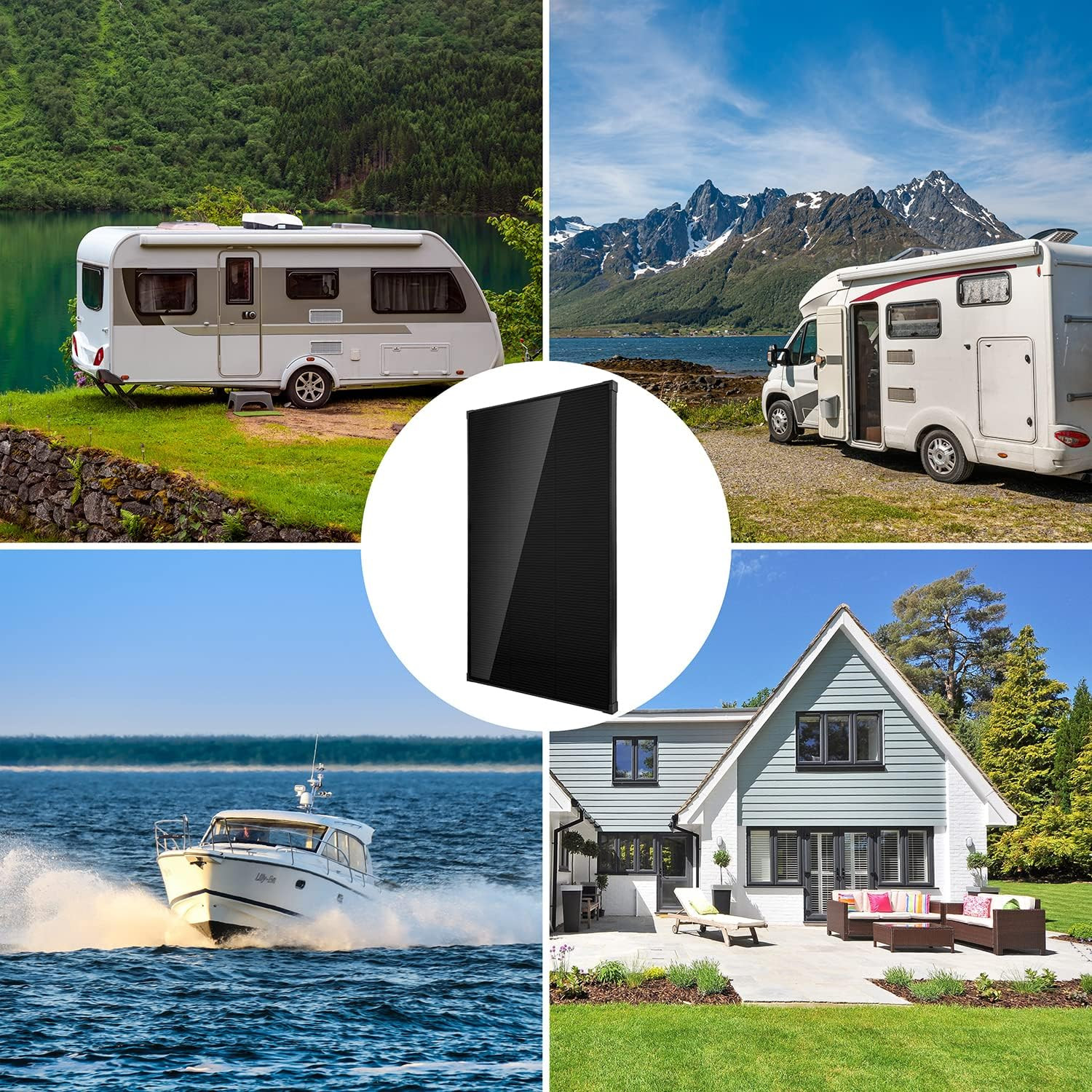 Topsolar Solar Panel Kit 170 Watt 12 Volt Monocrystalline off Grid System for Ho