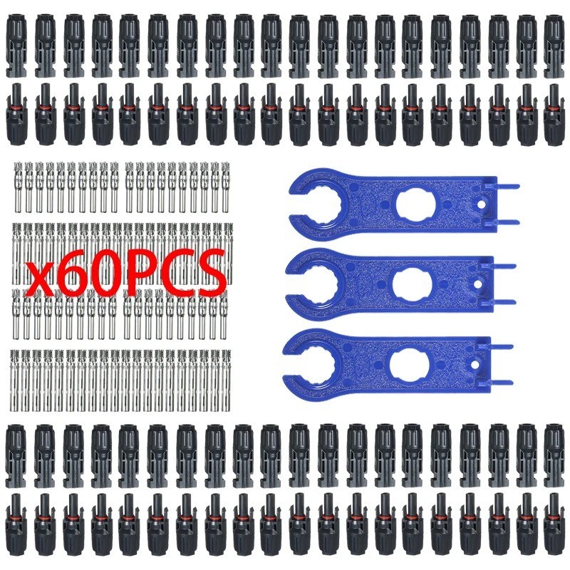 10/20/50/100/200 Pairs Solar Cable Connectors Male Female DIY For Solar Panel US