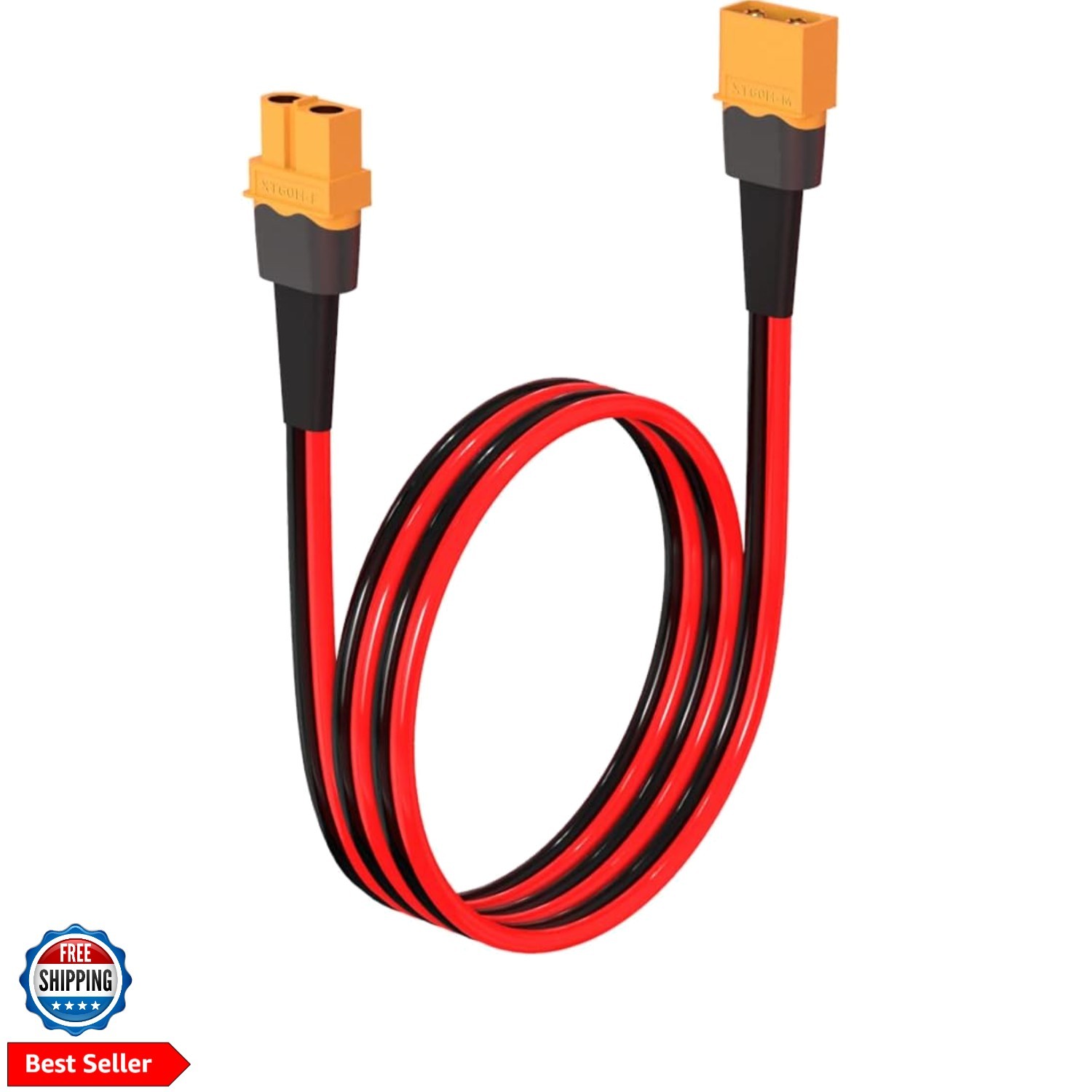12AWG 2FT XT60 Extension Cable 2 6 10 20 35 50 75 100FT XT60 Female to Male C…