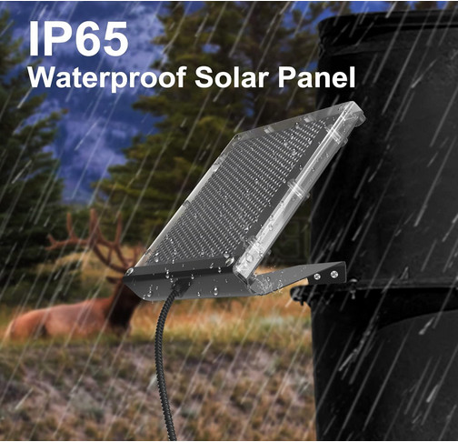 12V 1.7W Solar Panel to Recharge Deer Feeder Battery Waterproof Outdoor S