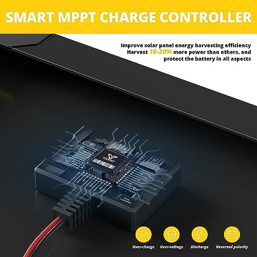 10W 12V Solar Battery Charger & Maintainer with Built-in MPPT Charge 10W Pro