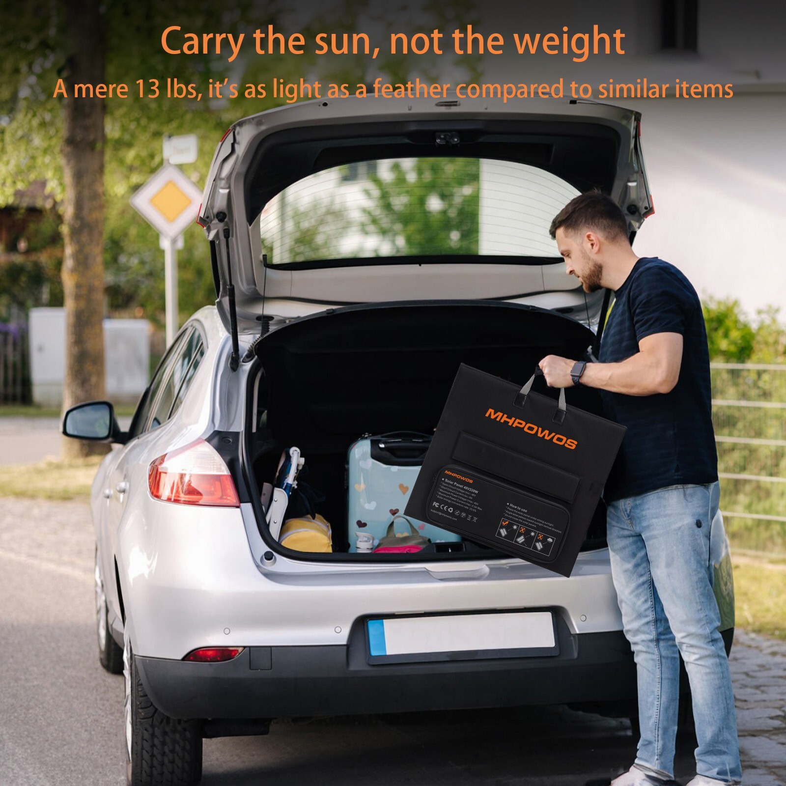 Folding Solar Panel 110W 220W Camping Solar Panel Foldable 7 in 1 Solar Cable