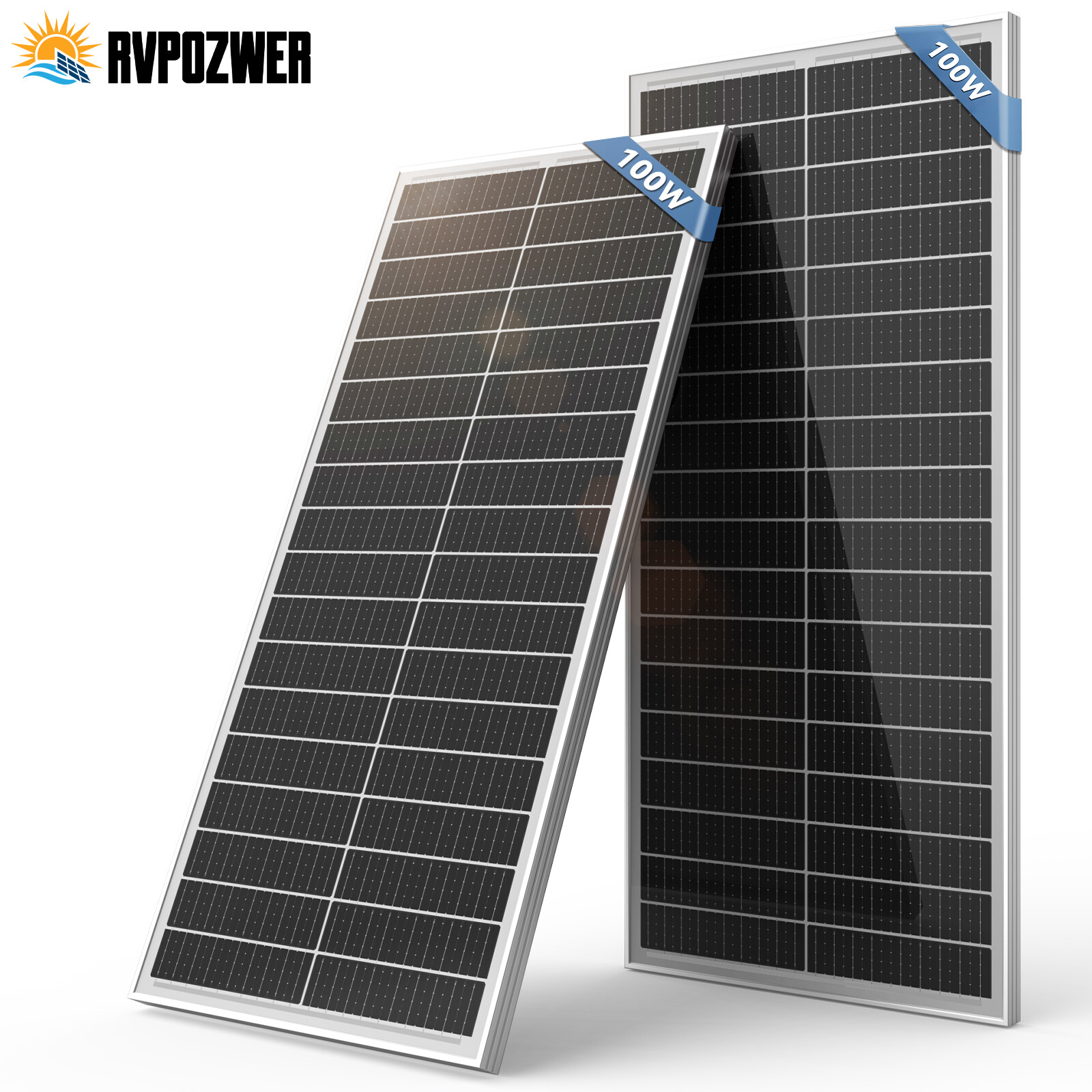 100W 200W 400W 12V/24V Mono Solar Panel Cell RV PV Home Off Grid 1200W inverter