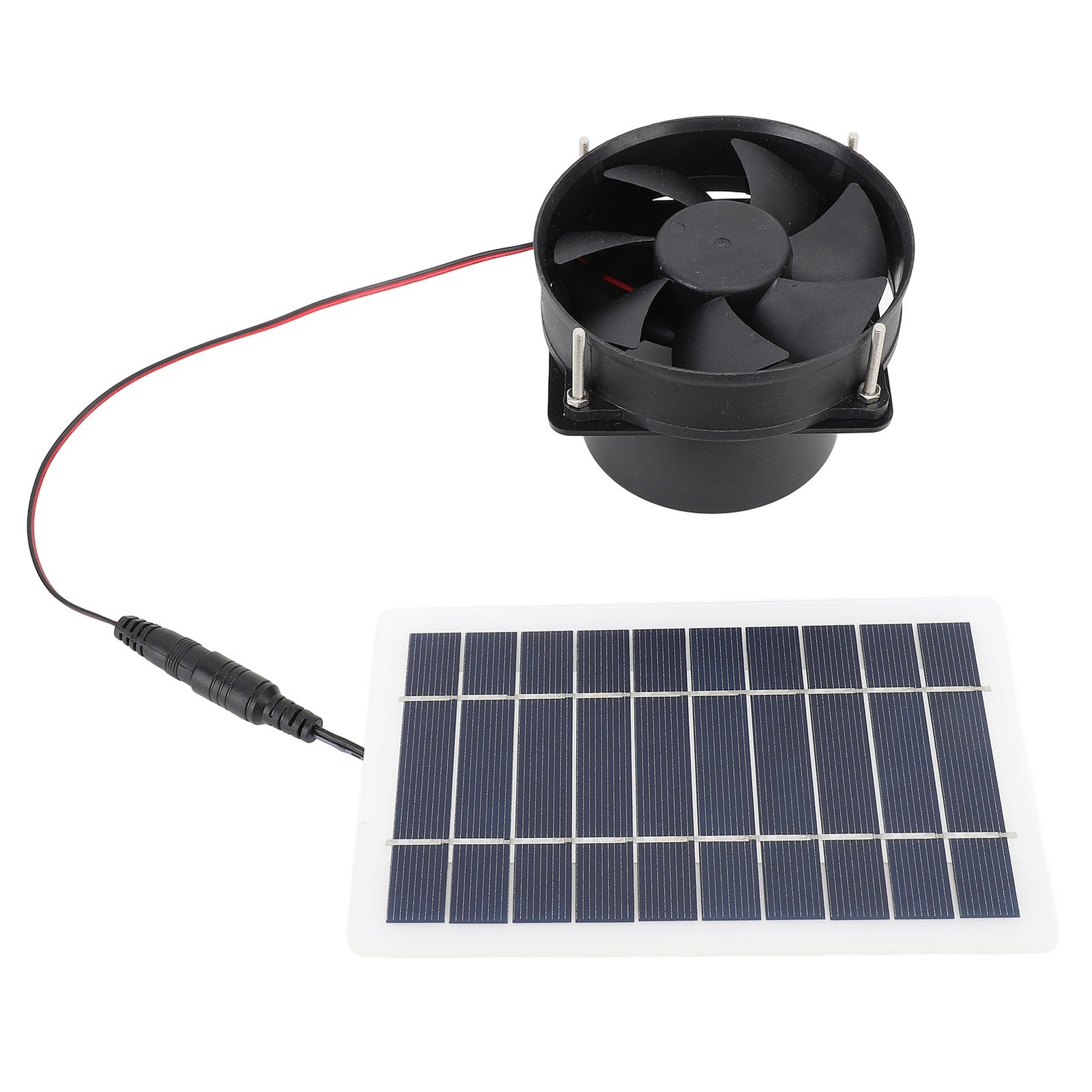 10W Solar Panel Powered Fan Kit Portable Silent Exhaust Fan For Outdoors For