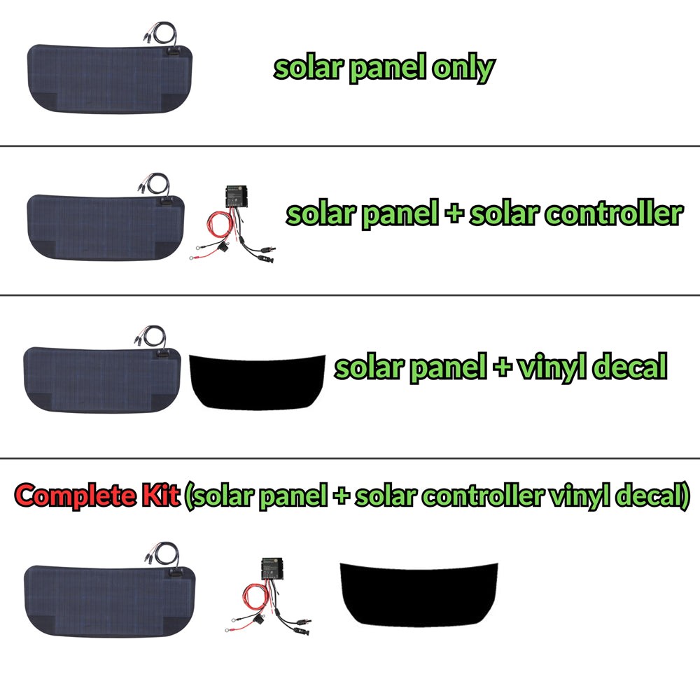 Lensun 65W Hood/Bonnet Flexible Solar Panel for Ford Bronco (2021-Present)