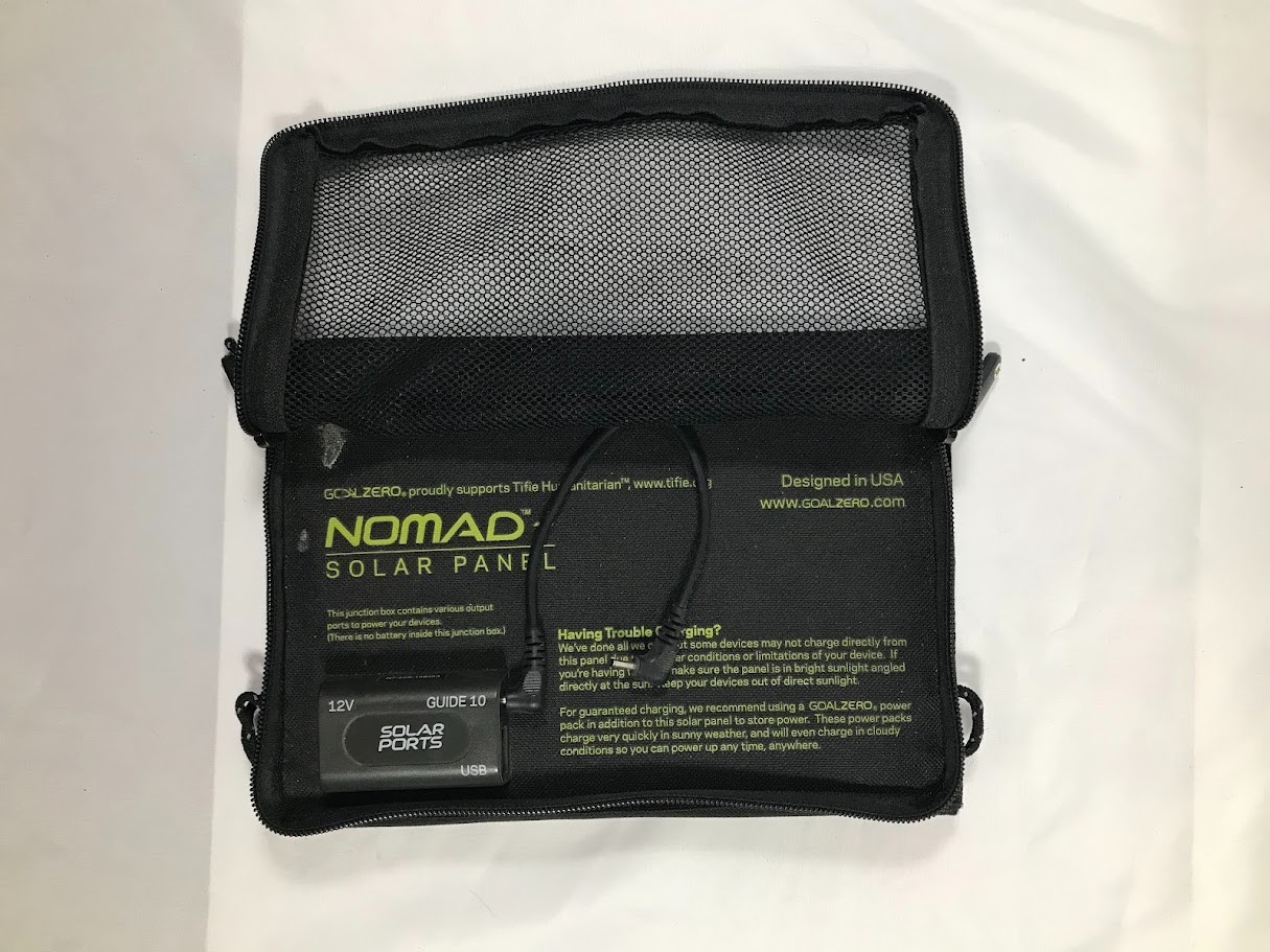 Goal Zero Nomad 7 Portable Solar Panel With Guide 10/12v/USB Ports NO BATTERY