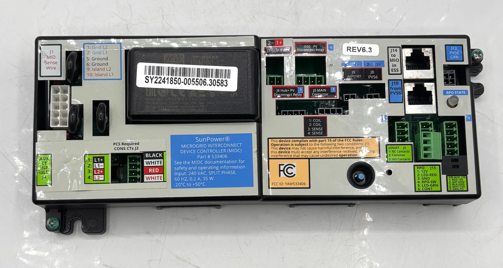 SUNPOWER / 533406 / Microgrid Interconnect Device Controller (MIDC)