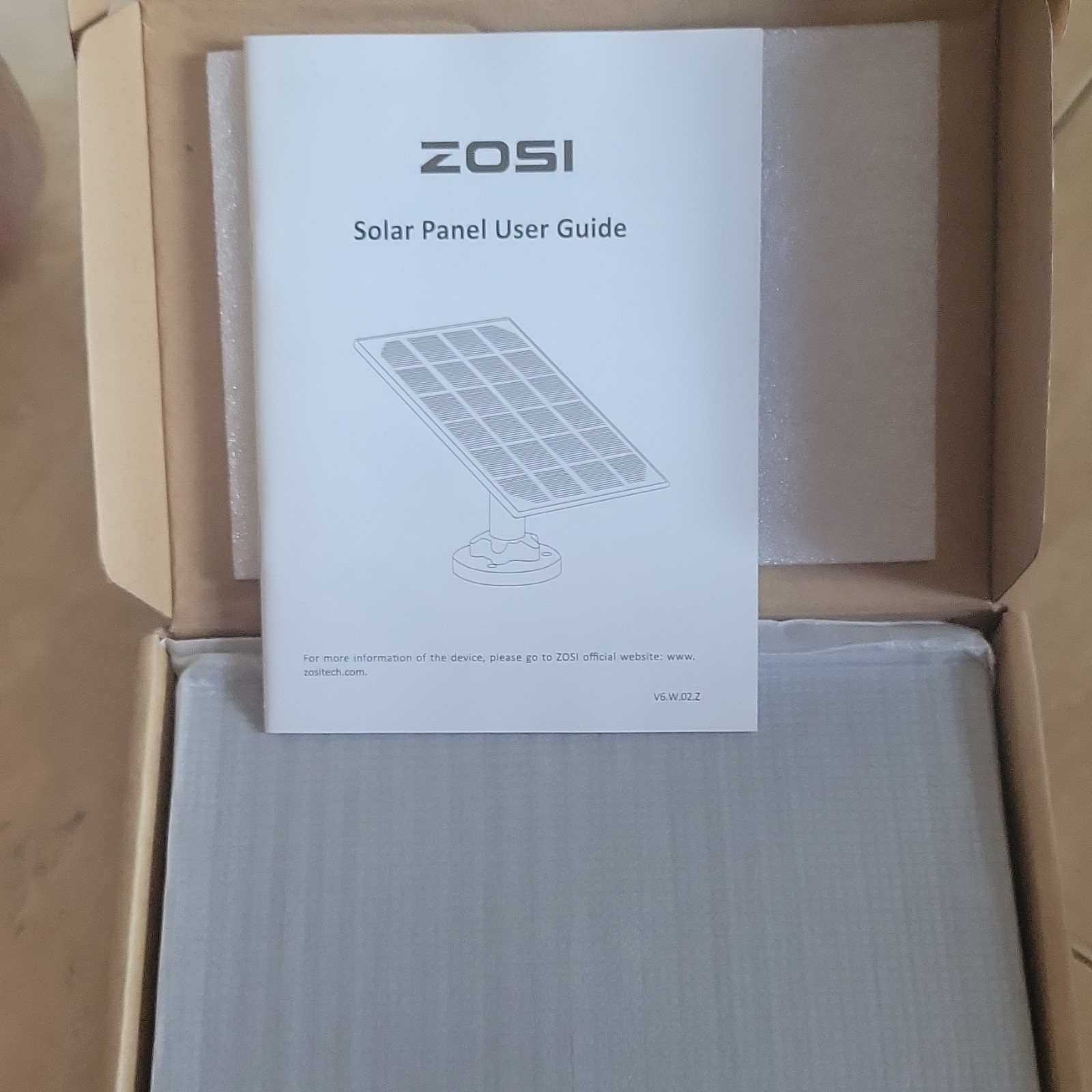 ZOSI 5V DC Solar Panel Non-Stop Charging for Security Camera Waterproof