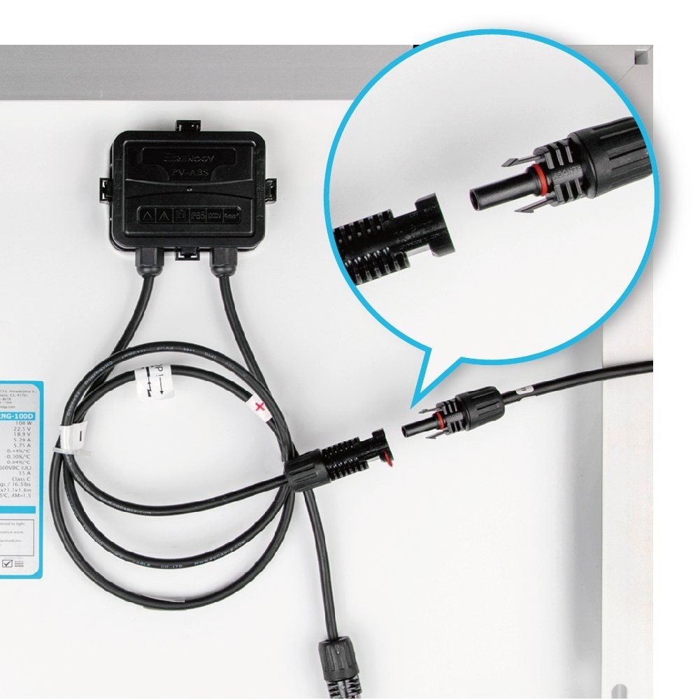10ft UV Resistant Solar Adaptor Extension Cable – M&F Connectors – Approved