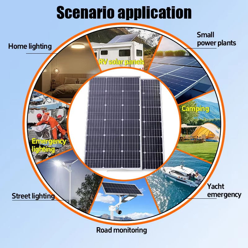 6000W Solar Panel 18V 3KW Portable Flexible Charging for RV Outdoor Camping